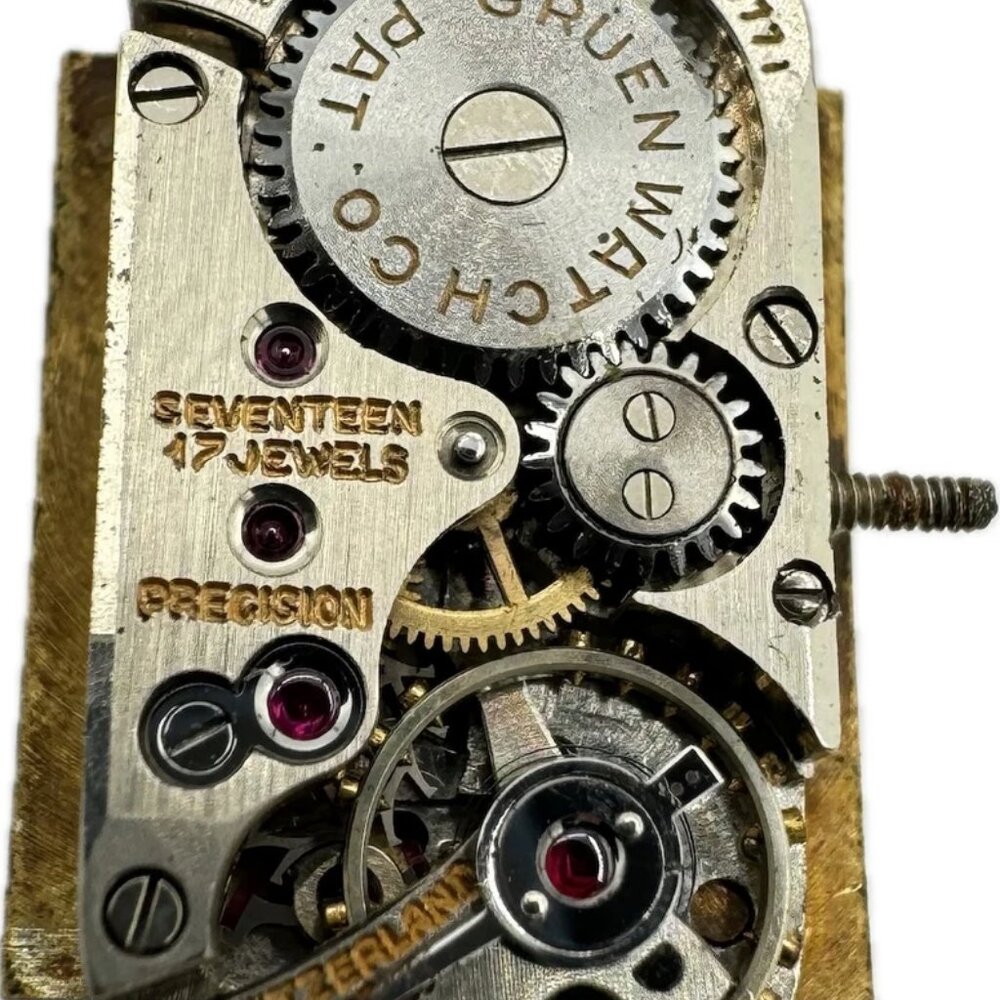 Vintage Gruen Claw Style Lugs Ladies Mechanical Wristwatch 350 10k Gold Filled - Picture 4 of 5